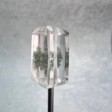 【ガネッシュヒマール産】天然ヒマラヤ水晶"手磨き加工"スクエアビーズ⑪/Ganesh Himal  Himalayan Quartz Square Beads