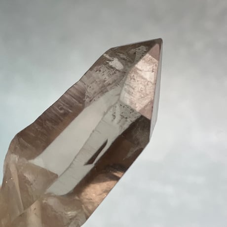 【ガウリシャンカール産】天然ヒマラヤスモーキークォーツ革紐ペンダント⑦/GauriShankar Himalayan Smoky Quartz Pendant