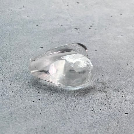 【ガネッシュヒマール産】天然ヒマラヤ水晶"手磨き加工"ハートビーズ③/Ganesh Himal Himalayan Quartz Heart Beads