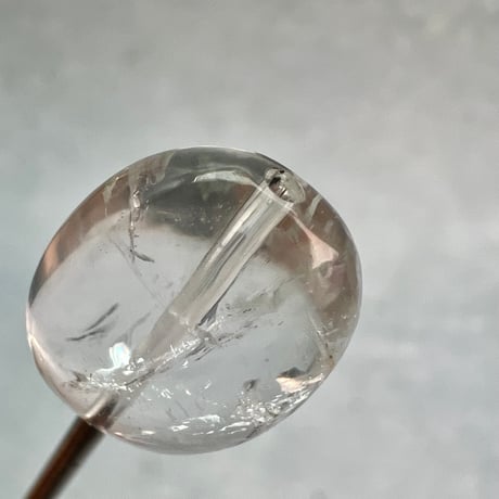 【カイラス産】天然ヒマラヤ水晶タンブル型ビーズ①/Kailash Himalayan Quartz Tumble Beads