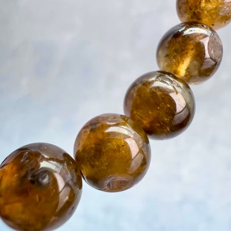 ネパール産🇳🇵【ハニートルマリン】ブレスレット8mm内径15cm/ Nepal HoneyTourmaline Bracelet
