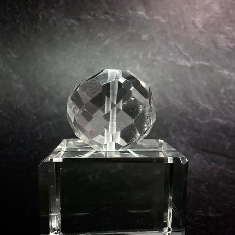 【カイラス産】天然ヒマラヤ水晶多面カットラウンドビーズ①/Kailash Himalayan Quartz Multi Cut Round Beads