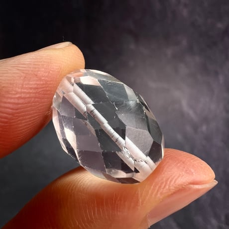 【カイラス産】天然ヒマラヤ水晶多面カットビーズ⑥/Kailash Himalayan Quartz Multi Cut Beads