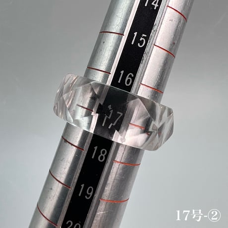 【ガネッシュヒマール産】天然ヒマラヤ水晶ファセットリング(16号〜19.5号) /Ganesh Himal Himalayan Quartz Facet Ring