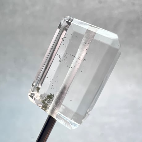 【ガネッシュヒマール産】天然ヒマラヤ水晶"手磨き加工"スクエアビーズ⑦/Ganesh Himal  Himalayan Quartz Square Beads