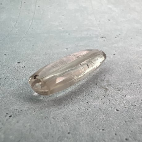 【ガウリシャンカール産】天然ヒマラヤスモーキークォーツ"手磨き加工"バレルビーズ②/Gaurishankar Himalayan Smoky Quartz Barrel Beads