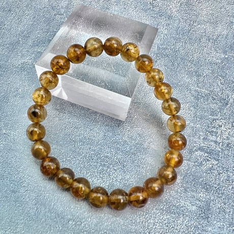ネパール産🇳🇵【ハニートルマリン】ブレスレット7mm内径15②/Nepal HoneyTourmaline Bracelet