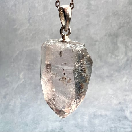 【ガネッシュヒマール産】天然ヒマラヤ水晶バチカン付きペンダントトップ/Ganesh Himal Natural Pendant Top