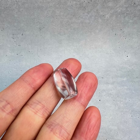 【ガウリシャンカール産】天然ヒマラヤスモーキークォーツ"手磨き加工"バレルビーズ③/Gaurishankar Himalayan Smoky Quartz Barrel Beads