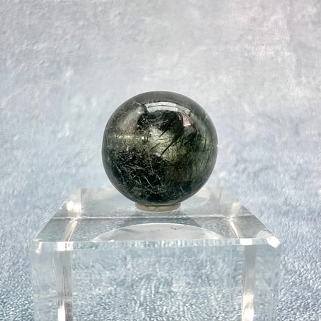 【ガネッシュヒマール産】クローライトイン天然ヒマラヤ水晶ビーズ⑤/Ganesh Himal Chlorite&Actinorite in Himalayan Quartz beads