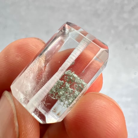 【ガネッシュヒマール産】天然ヒマラヤ水晶"手磨き加工"スクエアビーズ⑪/Ganesh Himal  Himalayan Quartz Square Beads