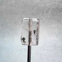 【ガネッシュヒマール産】天然ヒマラヤ水晶"手磨き加工"スクエアビーズ⑨/Ganesh Himal  Himalayan Quartz Square Beads