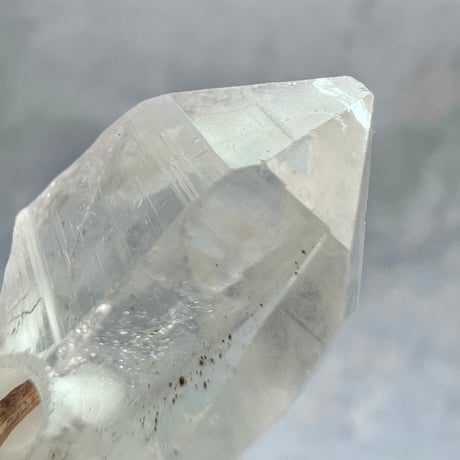 【カイラス産】天然ヒマラヤ水晶革紐付きペンダント⑪/Kailash Himalayan Quartz Pendant