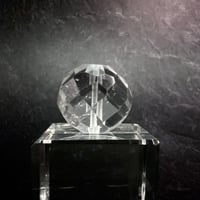 【カイラス産】天然ヒマラヤ水晶多面カットラウンドビーズ①/Kailash Himalayan Quartz Multi Cut Round Beads