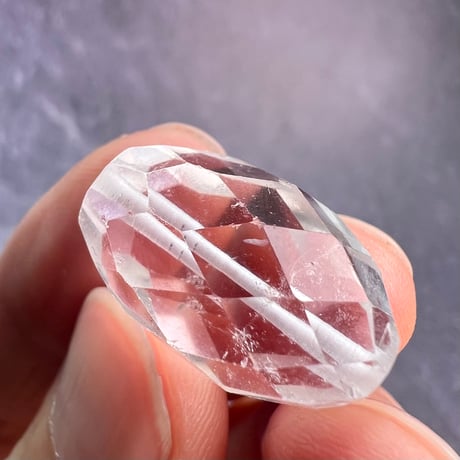 カイラス産】天然ヒマラヤ水晶多面カットビーズ②/Kailash Himalayan Quartz Multi Cut Beads