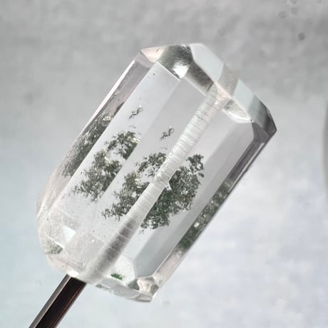【ガネッシュヒマール産】天然ヒマラヤ水晶"手磨き加工"スクエアビーズ⑪/Ganesh Himal  Himalayan Quartz Square Beads