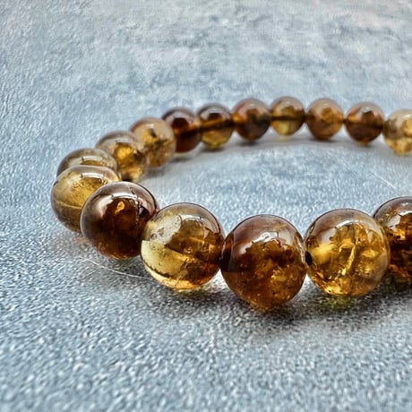 ネパール産🇳🇵【ハニートルマリン】ブレスレット8mm内径15cm/ Nepal HoneyTourmaline Bracelet