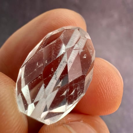 【カイラス産】天然ヒマラヤ水晶多面カットビーズ①/Kailash Himalayan Quartz Multi Cut Beads