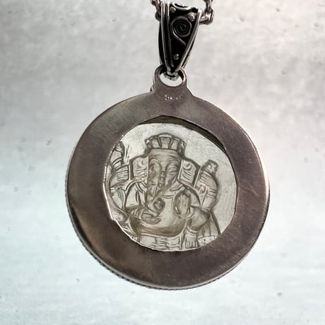 【ガウリシャンカール産】天然ヒマラヤスモーキークォーツ"ガネーシャ様"ペンダントトップ④/Gaurishankar Himalayan Smoky Quartz "Ganesha"