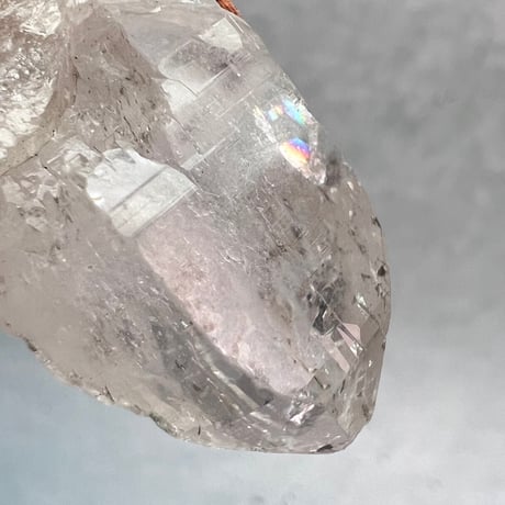 【カイラス産】天然ヒマラヤ水晶革紐付きペンダント⑧/Kailash Himalayan Quartz Pendant