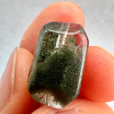 【ガネッシュヒマール産】天然ヒマラヤ水晶"手磨き加工"スクエアビーズ⑮/Ganesh Himal  Himalayan Quartz Square Beads