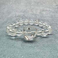【デザインブレスレット】ガネッシュヒマール産ヒマラヤ水晶"イコサヘドロン" 内径14cm/GaneshHimal"Icosahedron"Design Bracelet