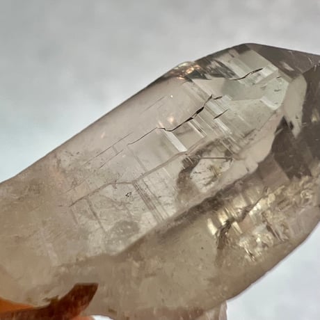 【ガウリシャンカール産】天然ヒマラヤスモーキークォーツ革紐ペンダント③/GauriShankar Himalayan Smoky Quartz Pendant