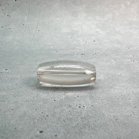 【ガウリシャンカール産】天然ヒマラヤスモーキークォーツ"手磨き加工"バレルビーズ①/Gaurishankar Himalayan Smoky Quartz Barrel Beads