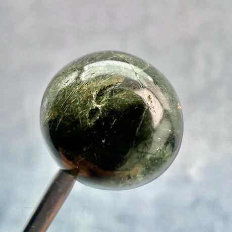 【ガネッシュヒマール産】クローライト&アクチノライトイン天然ヒマラヤ水晶ビーズ③/Ganesh Himal Chlorite&Actinorite in Himalayan Quartz beads