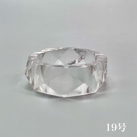 【ガネッシュヒマール産】天然ヒマラヤ水晶ファセットリング(16号〜19.5号) /Ganesh Himal Himalayan Quartz Facet Ring