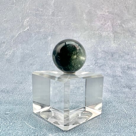 【ガネッシュヒマール産】クローライト&アクチノライトイン天然ヒマラヤ水晶ビーズ⑦/Ganesh Himal Chlorite&Actinorite in Himalayan Quartz beads