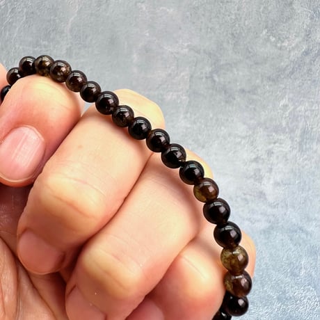 ネパール産🇳🇵【ヒマラヤドラバイトトルマリン】ブレスレット5mm内径15cm/Nepal Himalayan dravite tourmaline Bracelet