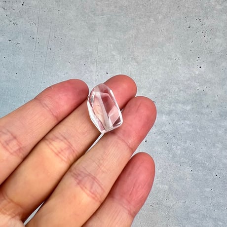 【ガネッシュヒマール産】天然ヒマラヤ水晶"手磨き加工"多面カットビーズ④/Ganesh Himal  Himalayan Quartz Multi Cut Beads