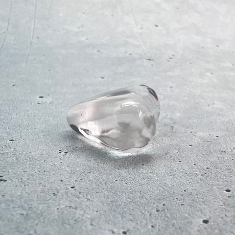 【ガネッシュヒマール産】天然ヒマラヤ水晶"手磨き加工"ハートビーズ④/Ganesh Himal Himalayan Quartz Heart Beads