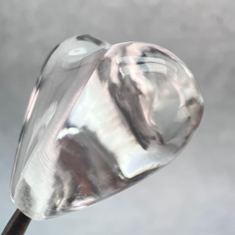 【ガネッシュヒマール産】天然ヒマラヤ水晶"手磨き加工"ハートビーズ④/Ganesh Himal Himalayan Quartz Heart Beads