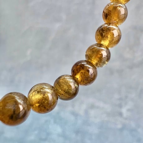 ネパール産🇳🇵【ハニートルマリン】ブレスレット5mm内径15①/Nepal HoneyTourmaline Bracelet