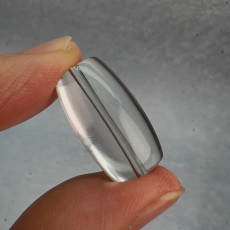 【ガウリシャンカール産】天然ヒマラヤスモーキークォーツ"手磨き加工"バレルビーズ①/Gaurishankar Himalayan Smoky Quartz Barrel Beads
