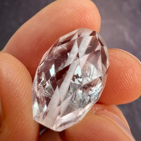 【カイラス産】天然ヒマラヤ水晶多面カットビーズ③/Kailash Himalayan Quartz Multi Cut Beads