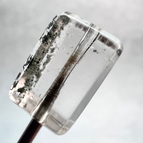 【ガネッシュヒマール産】天然ヒマラヤ水晶"手磨き加工"スクエアビーズ⑧/Ganesh Himal  Himalayan Quartz Square Beads