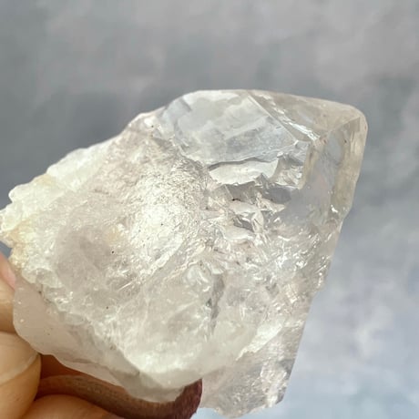 【カイラス産】天然ヒマラヤ水晶革紐付きペンダント④/Kailash Himalayan Quartz Pendant