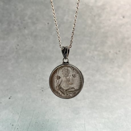 【ガウリシャンカール産】天然ヒマラヤスモーキークォーツ"グリーンターラ様"ペンダントトップ①/Gaurishankar Himalayan Smoky Quartz "Green Tara"