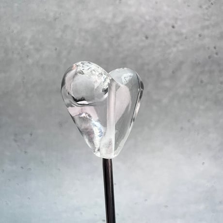 【ガネッシュヒマール産】天然ヒマラヤ水晶"手磨き加工"ハートビーズ③/Ganesh Himal Himalayan Quartz Heart Beads
