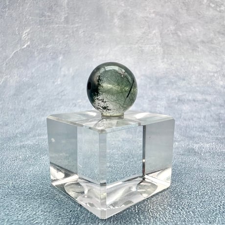【ガネッシュヒマール産】クローライト&アクチノライトイン天然ヒマラヤ水晶ビーズ④/Ganesh Himal Chlorite&Actinorite in Himalayan Quartz beads