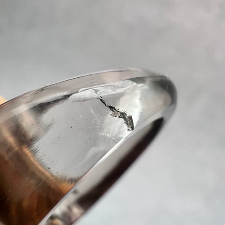 【ガウリシャンカール産】天然ヒマラヤスモーキークォーツ リング(14号)/GauriShankar Solid Smoky Quartz Ring