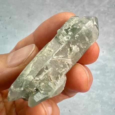 【マナスル産】クローライトイン天然ヒマラヤ水晶⑤/Manaslu Chlorite in Himalayan Quartz