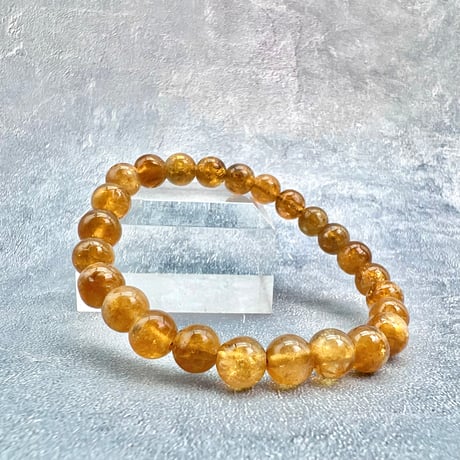 ネパール産🇳🇵【ハニートルマリン】ブレスレット7mm内径15①/Nepal Honey Tourmaline Bracelet