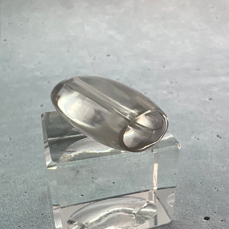 【ガウリシャンカール産】天然ヒマラヤスモーキークォーツ"手磨き加工"バレルビーズ①/Gaurishankar Himalayan Smoky Quartz Barrel Beads