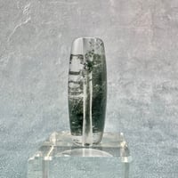 【ガネッシュヒマール産】クローライト&アクチノライトイン天然ヒマラヤ水晶 樽型ビーズ④/Ganesh Himal Chlorite&Actinorite in Quartz barrel beads