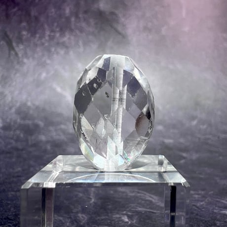【カイラス産】天然ヒマラヤ水晶多面カットビーズ①/Kailash Himalayan Quartz Multi Cut Beads