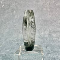 【ガネッシュヒマール産】クローライト&アクチノライトイン天然ヒマラヤ水晶 樽型ビーズ②/Ganesh Himal Chlorite&Actinorite in Quartz barrel beads